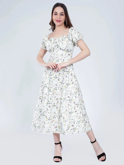 Ditsy Flower Print Dress