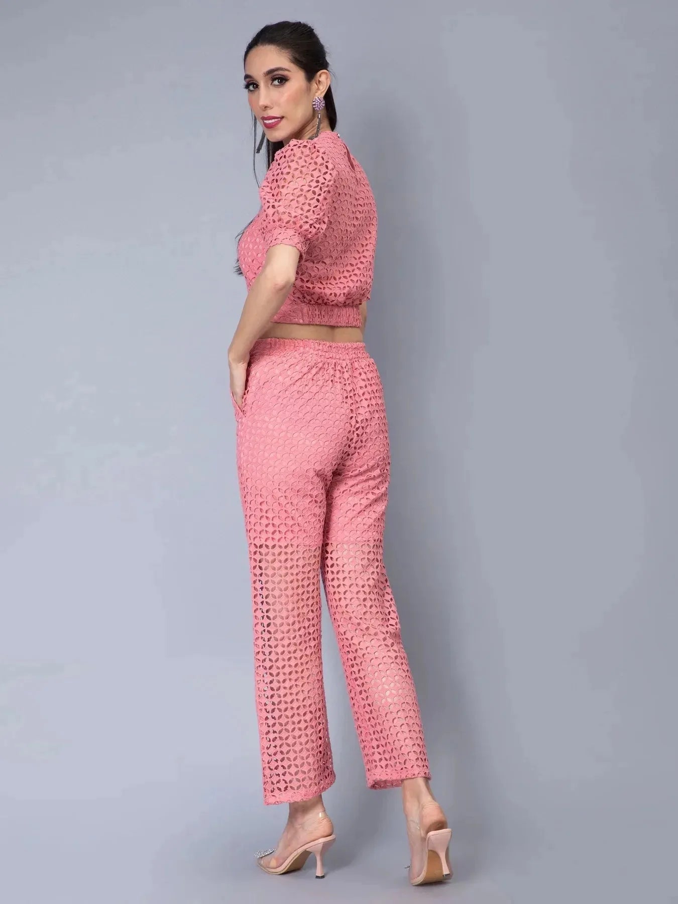 Schiffli Two-Piece Set