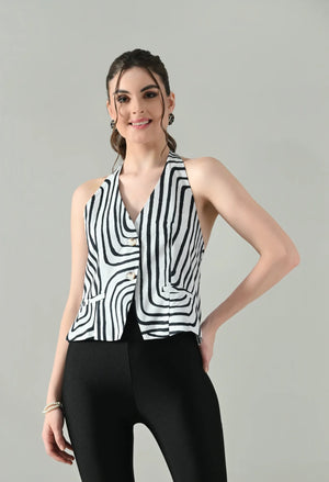 Backless Charm Halter Top