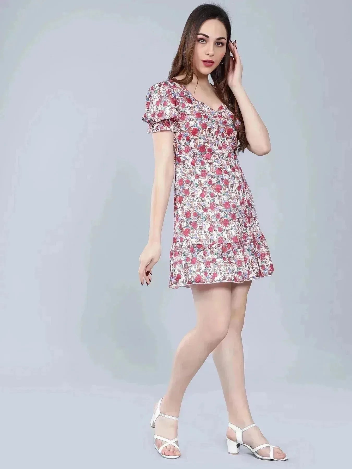 Floral A-Line Dress