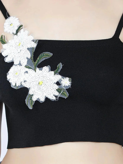 Floral Appliques Cami Top
