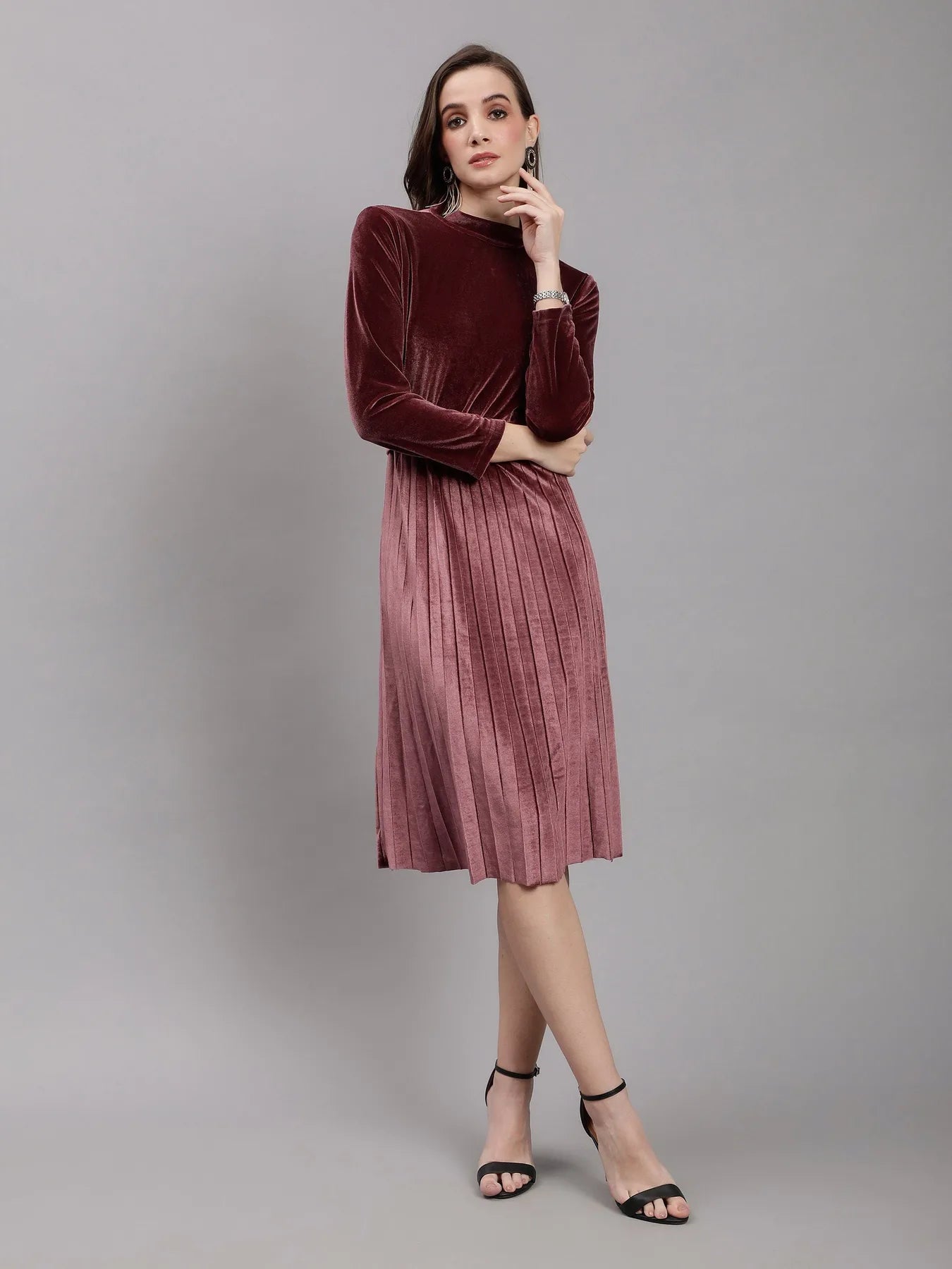Sleeveless Jacket and Dress Set
