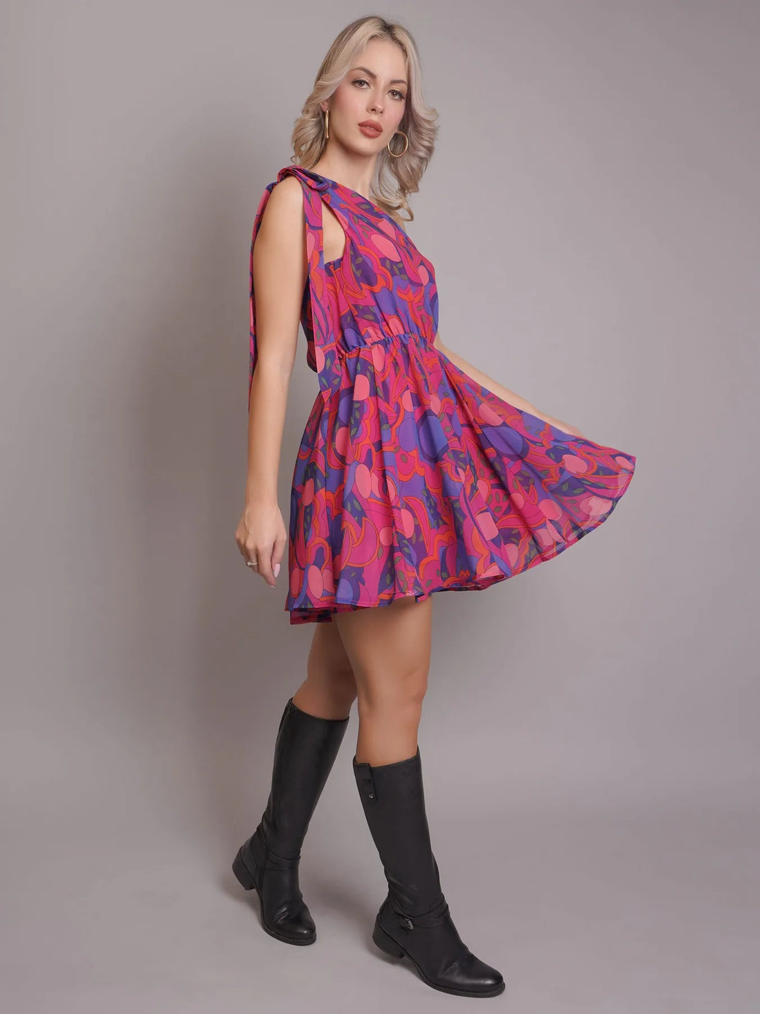 One-Shoulder Short Dress