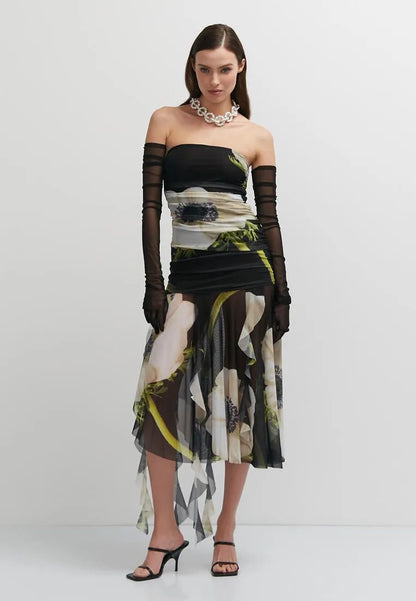 Tube Mesh Tulle Dress