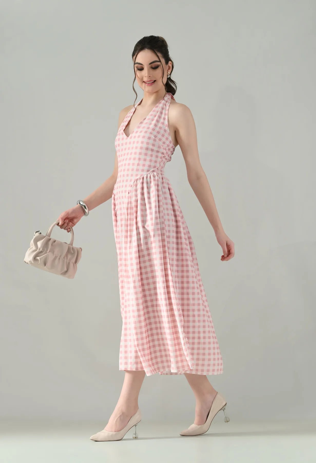 Checkmate Charm Midi Dress