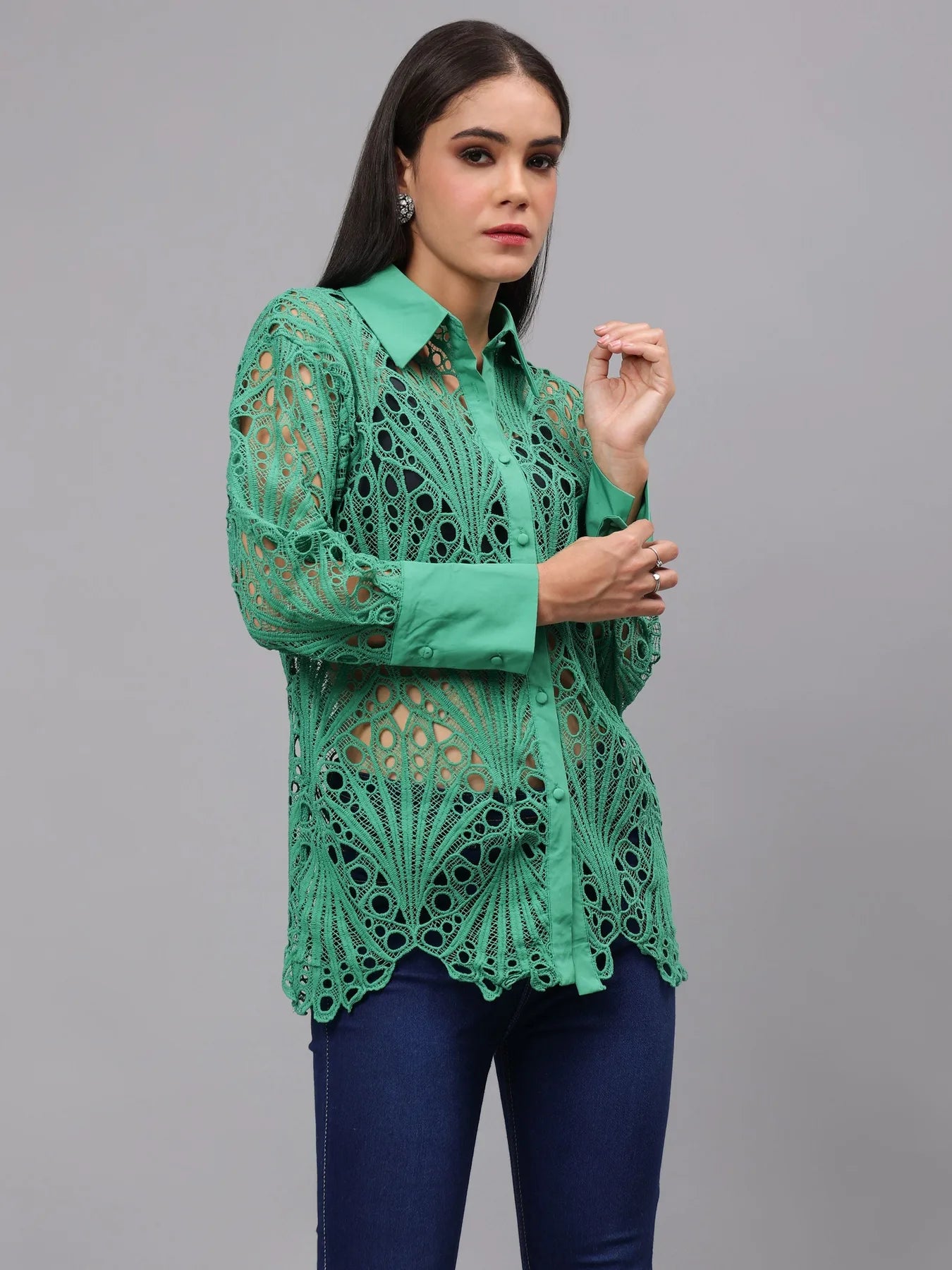 Lace Oversize Shirt