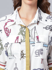 Sail Away Printed Two-Piece Set