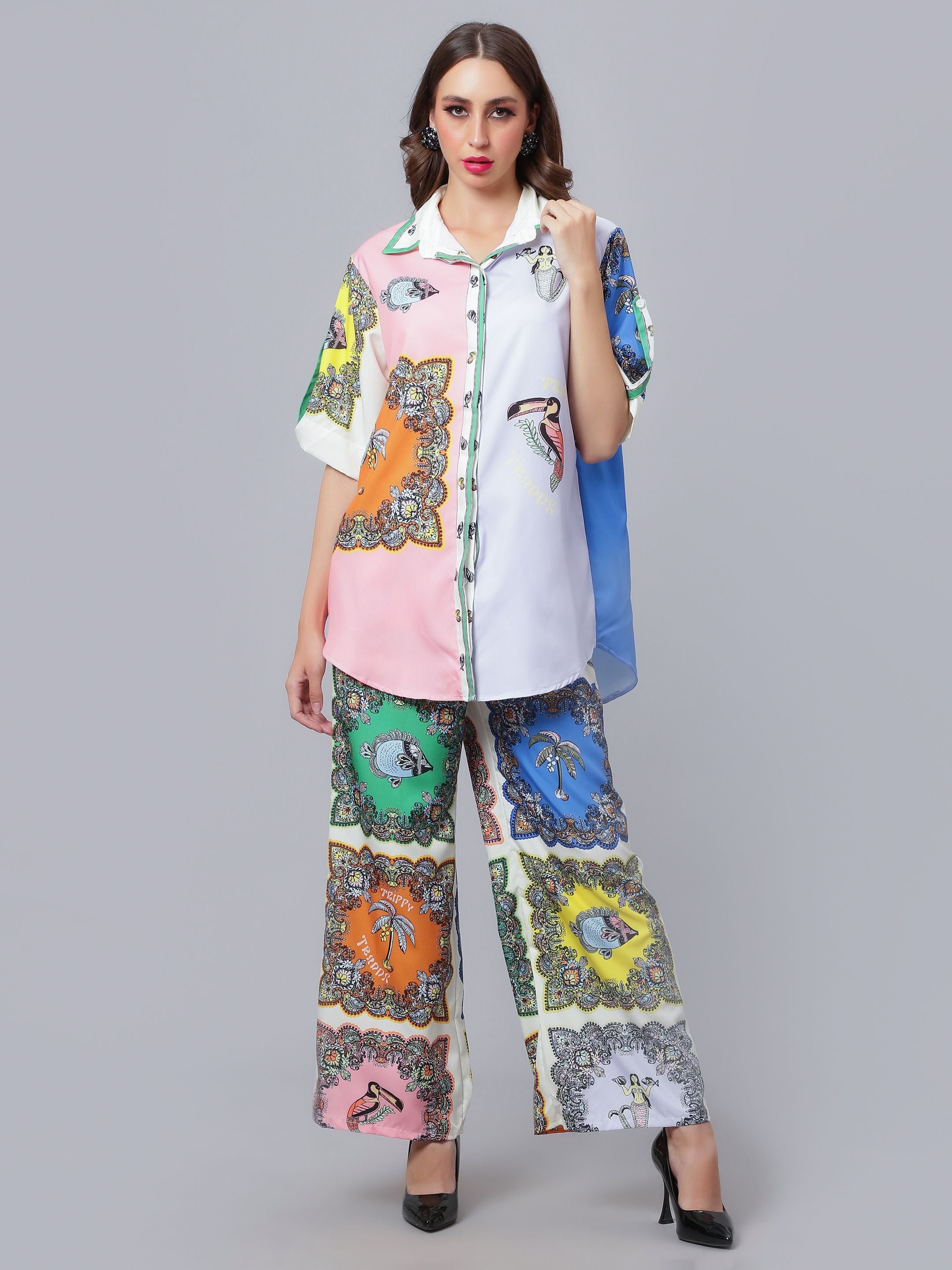 Bohemain Printed Two-piece Set