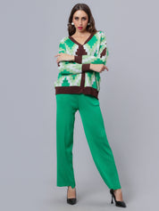 Knitted Cardigan Pant Two-Piece Set