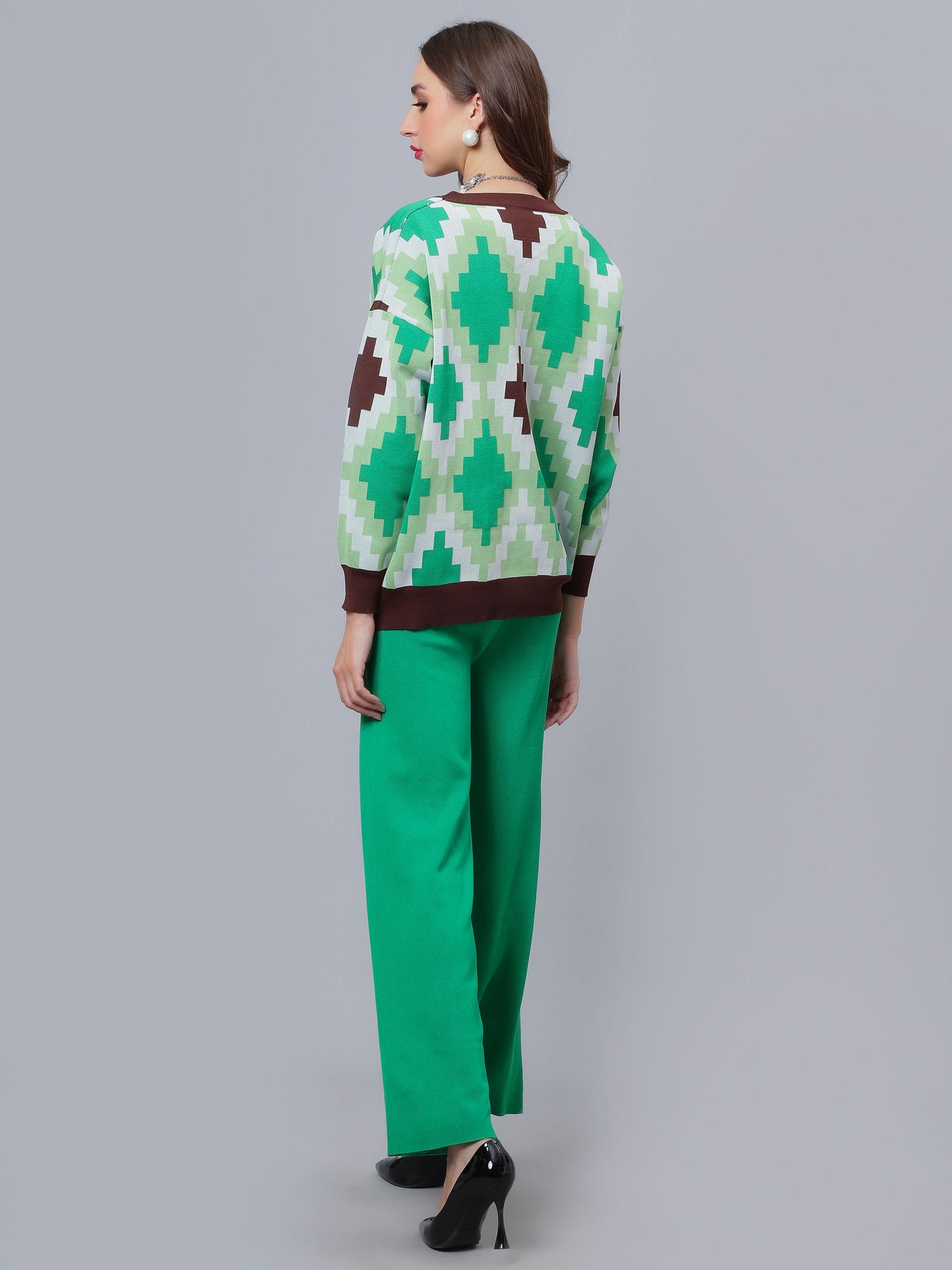 Knitted Cardigan Pant Two-Piece Set