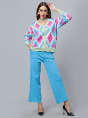 Knitted Cardigan Pant Two-Piece Set