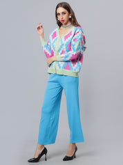 Knitted Cardigan Pant Two-Piece Set