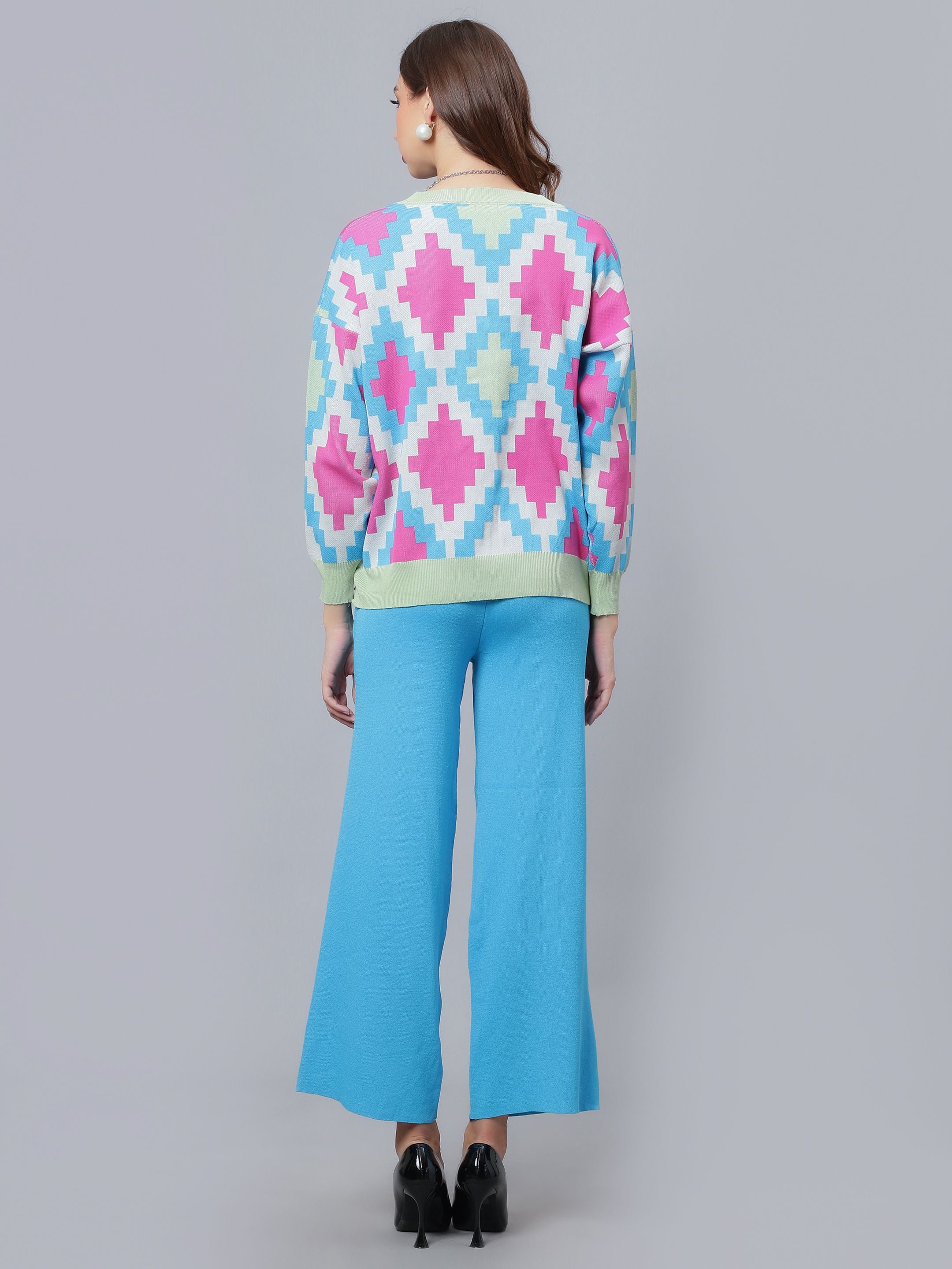 Knitted Cardigan Pant Two-Piece Set