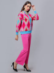 Knitted Cardigan Pant Two-Piece Set