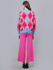 Knitted Cardigan Pant Two-Piece Set
