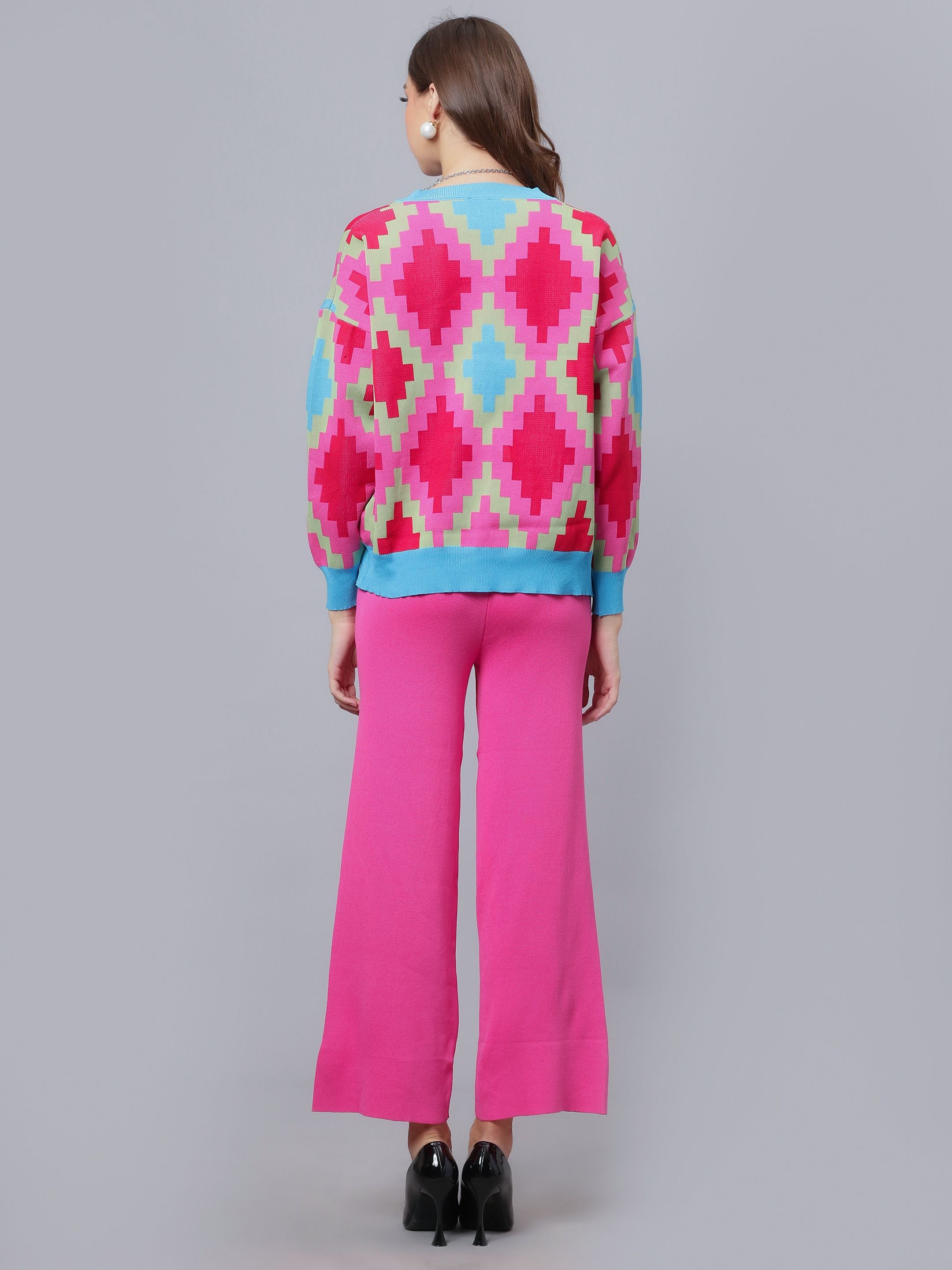 Knitted Cardigan Pant Two-Piece Set