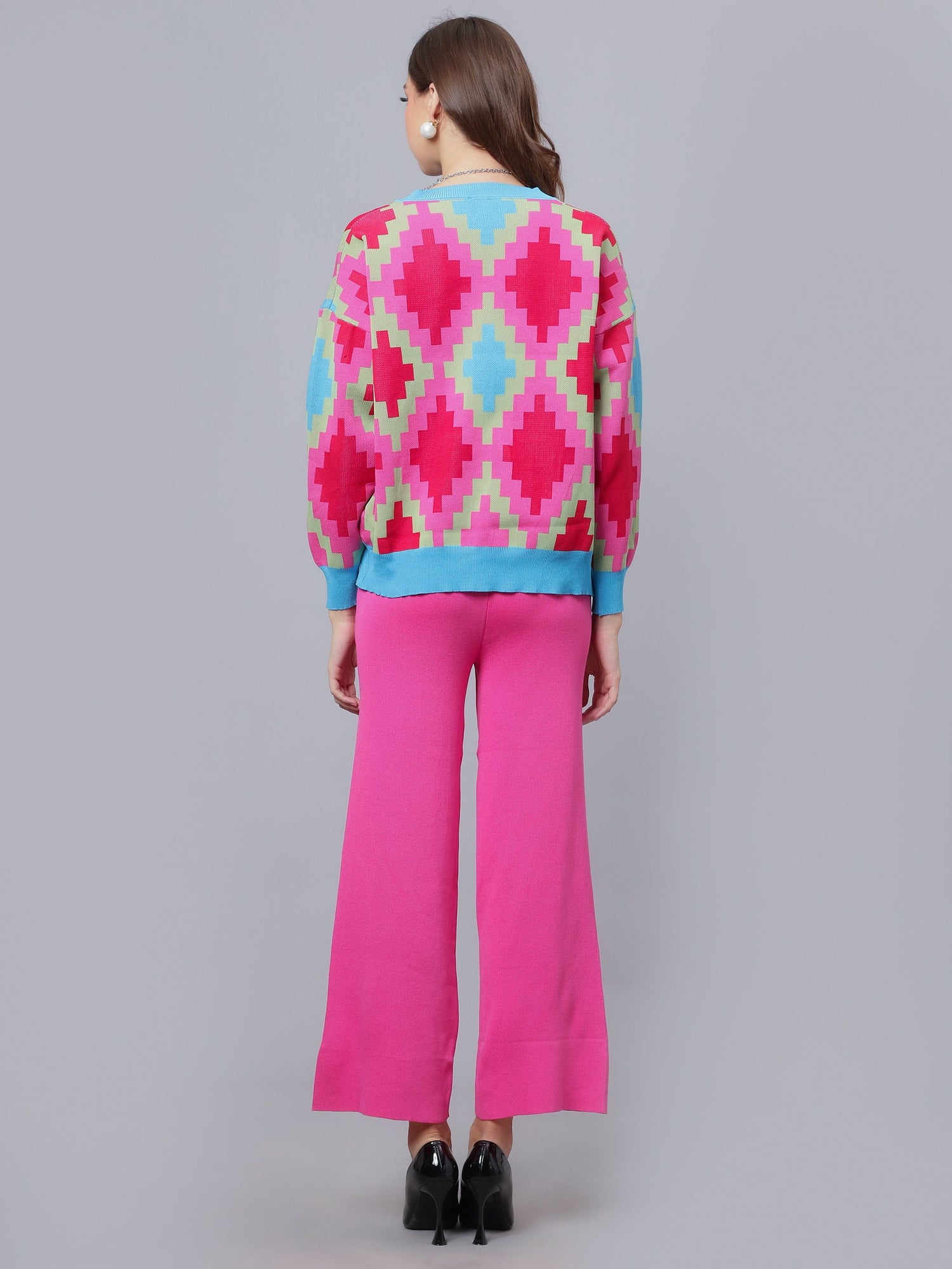 Knitted Cardigan Pant Two-Piece Set