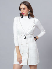 Button Accent Dress
