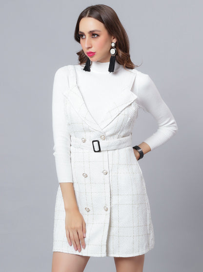 Button Accent Dress