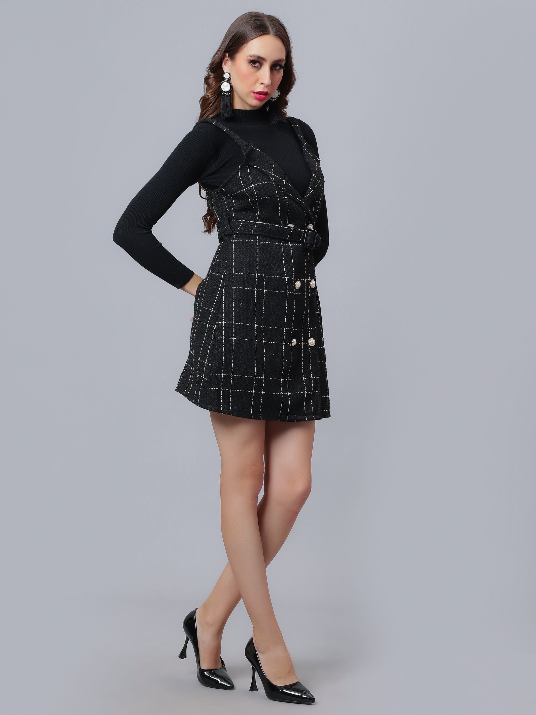 Button Accent Dress