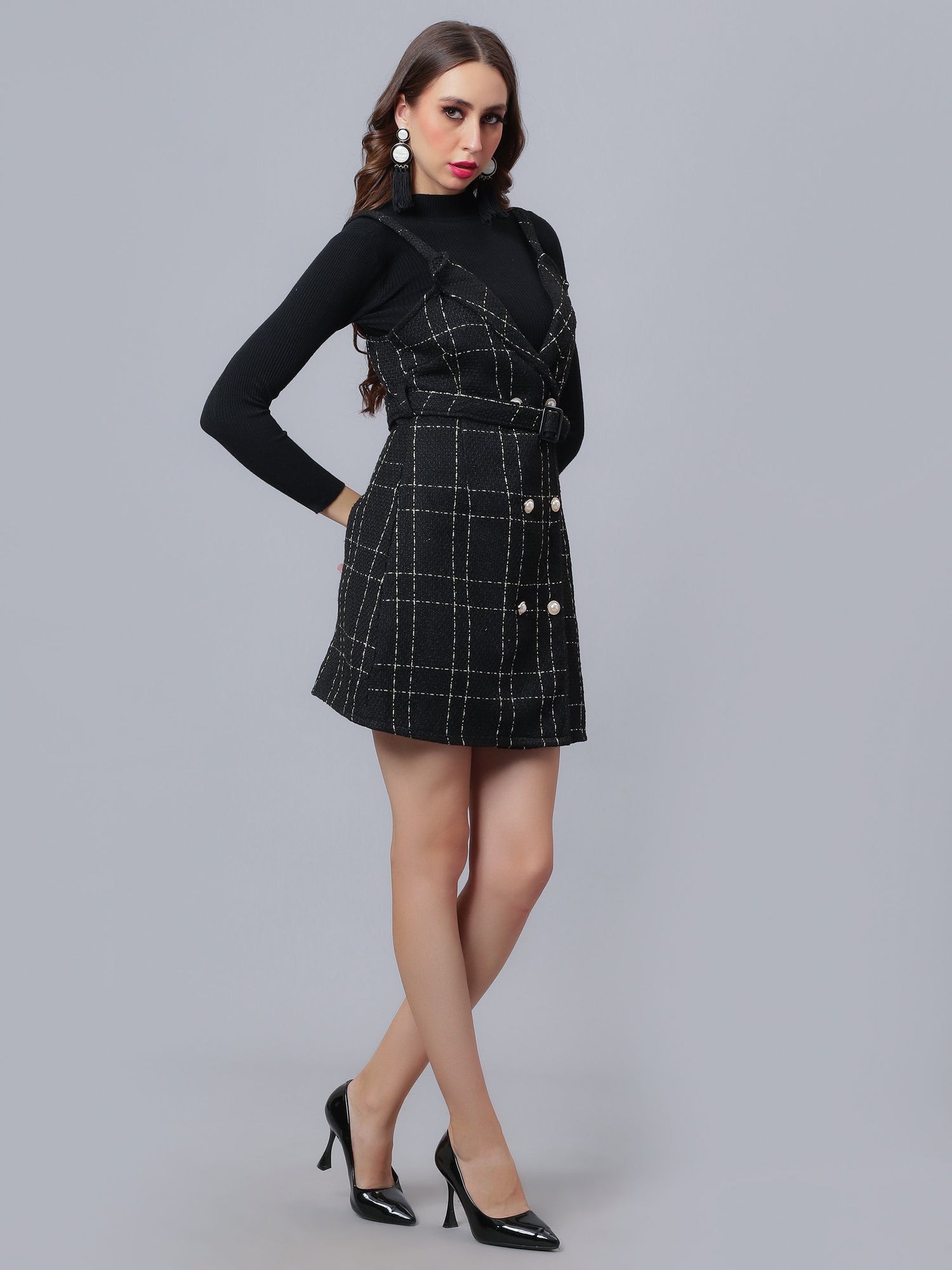 Button Accent Dress