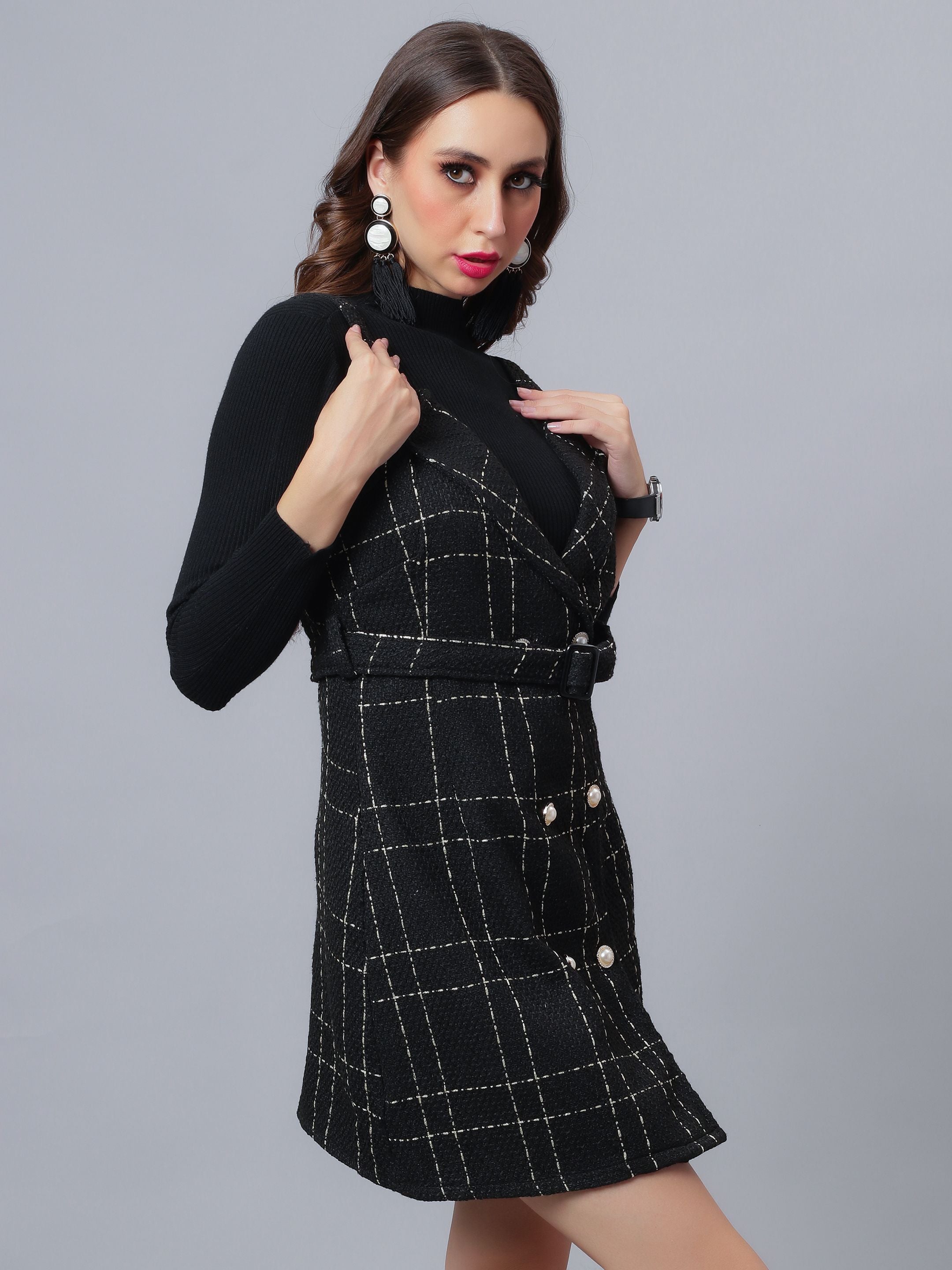 Button Accent Dress