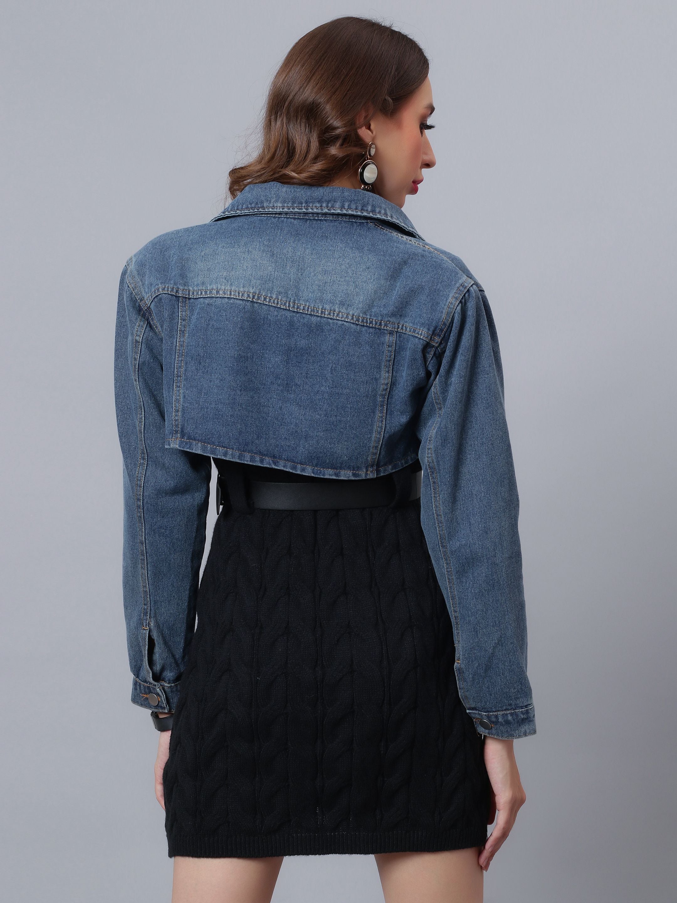 Denim Crop Jacket