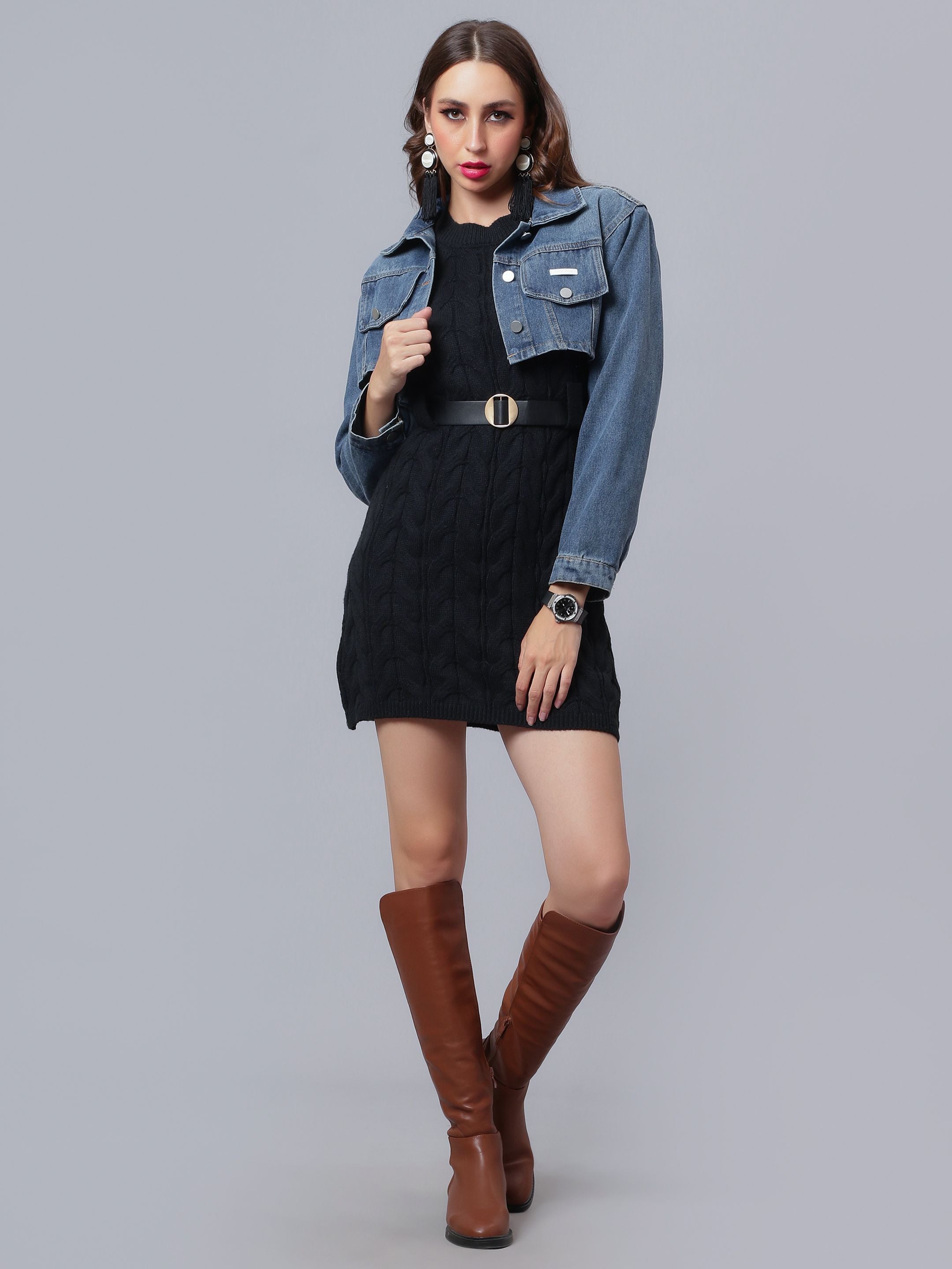 Denim Crop Jacket