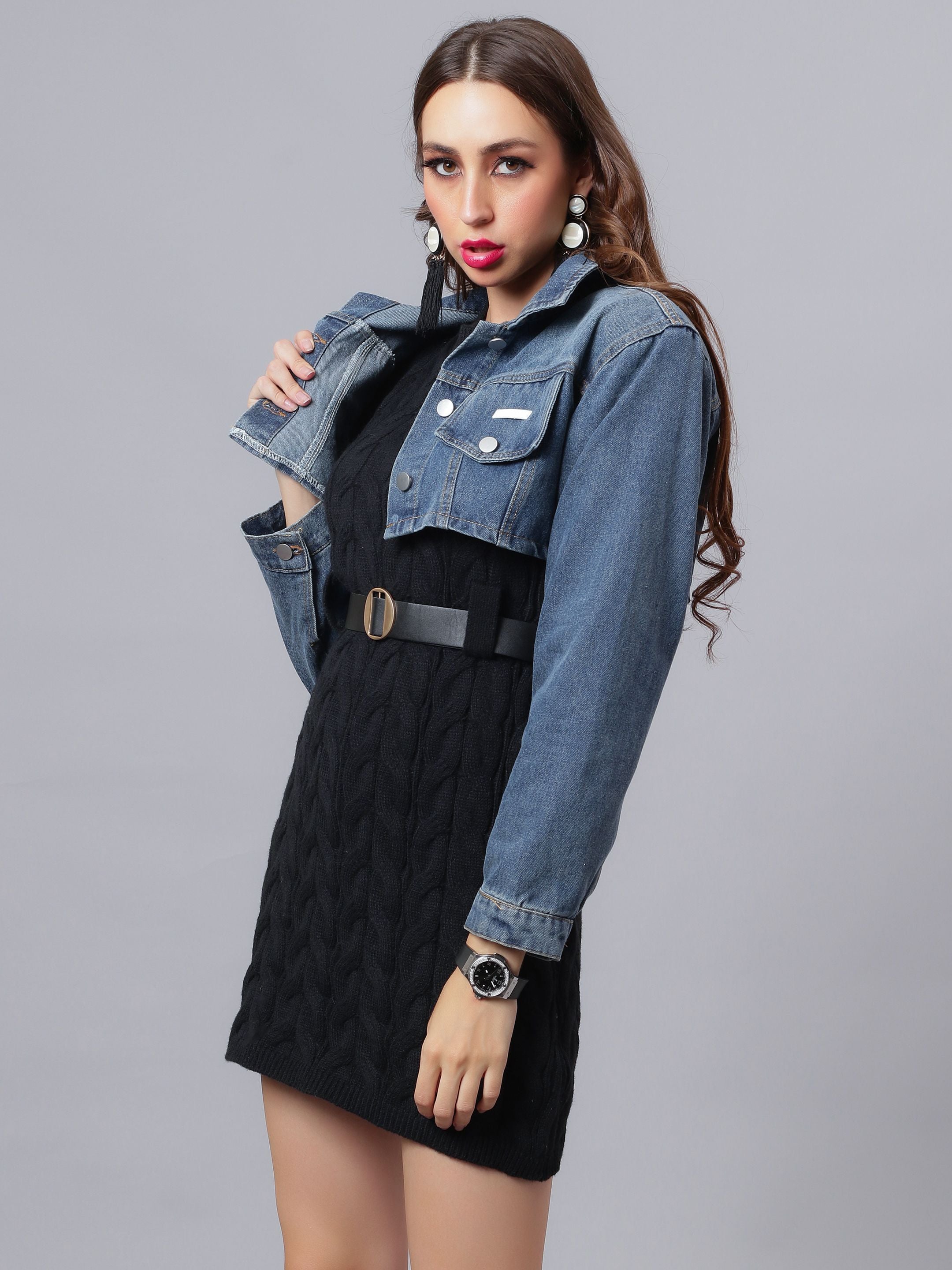 Denim Crop Jacket