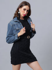 Denim Crop Jacket