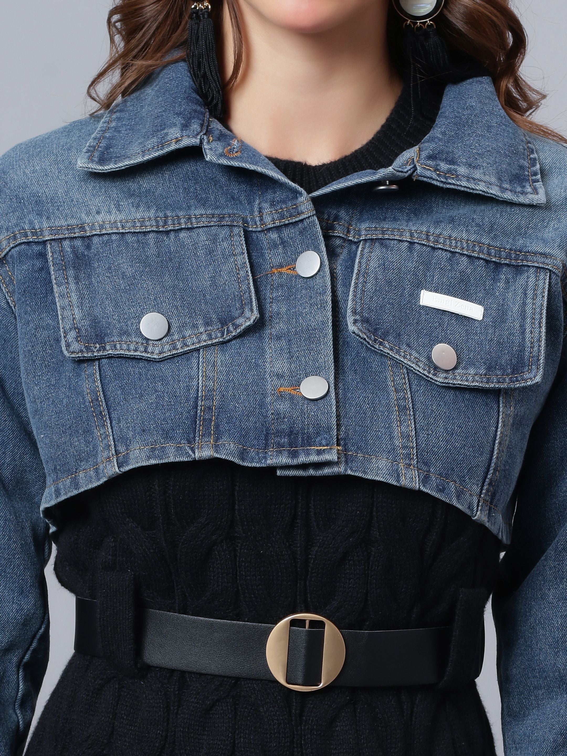 Denim Crop Jacket