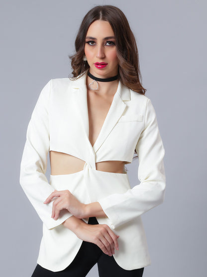 Cut-Out Blazer
