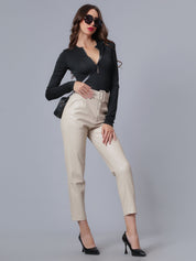 Faux Leather Winter Pants