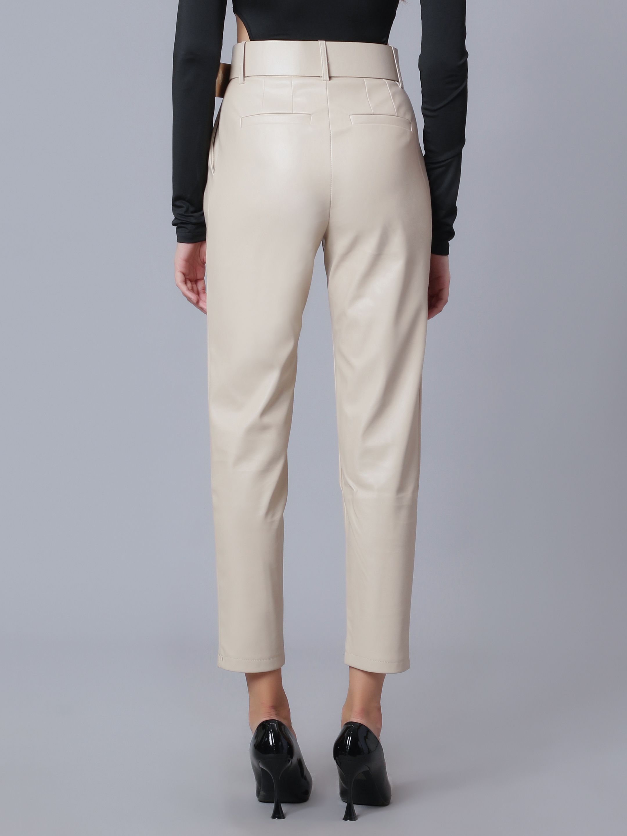 Faux Leather Winter Pants