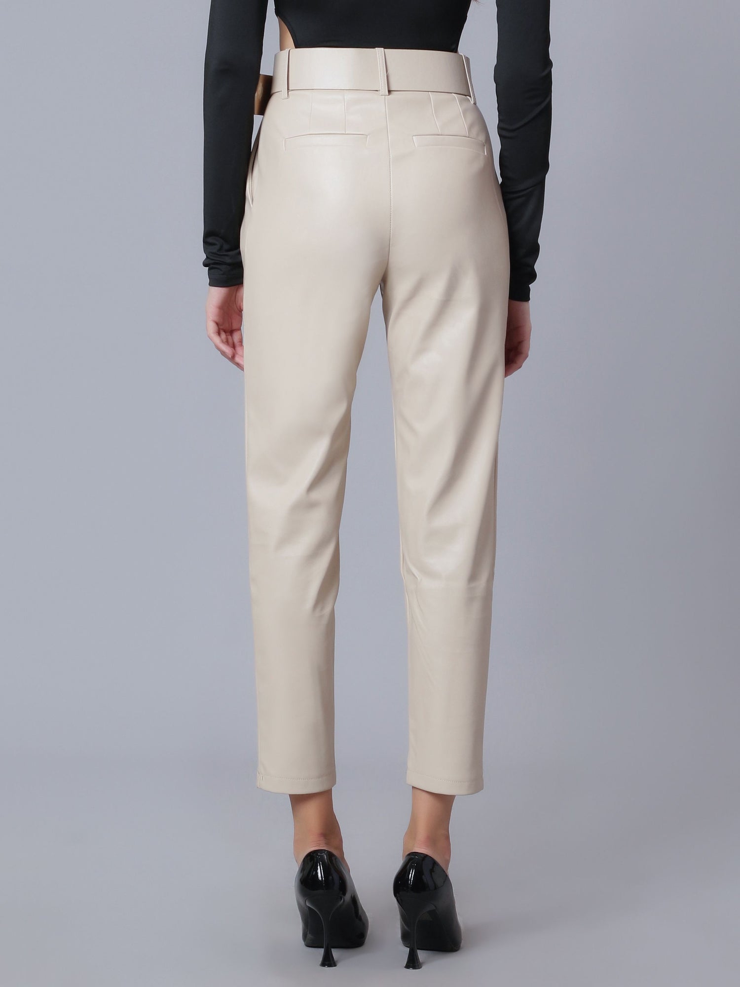 Faux Leather Winter Pants
