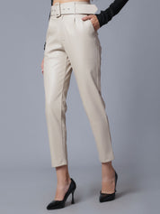 Faux Leather Winter Pants