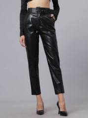 Faux Leather Winter Pants