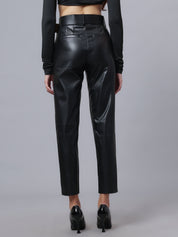 Faux Leather Winter Pants