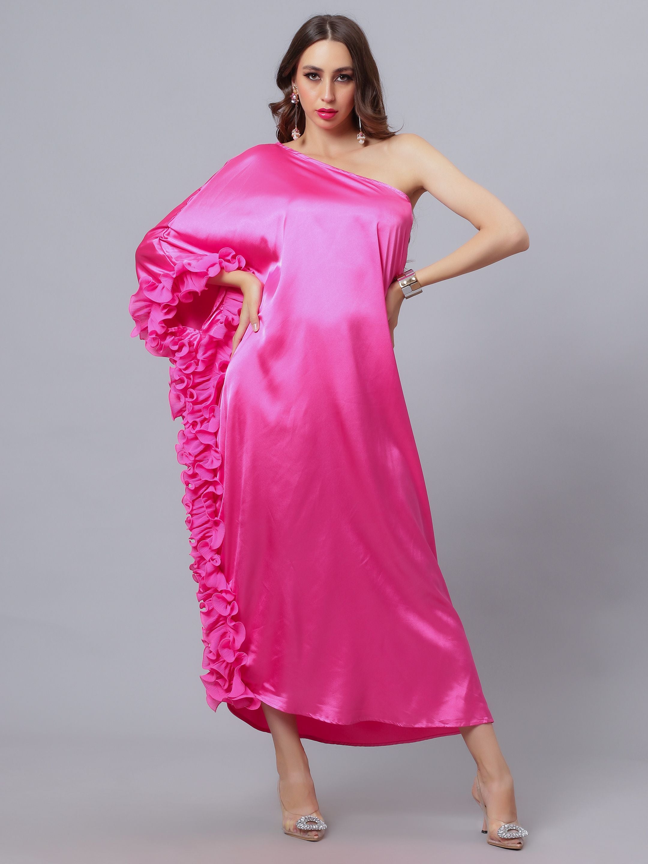 Ruffled Slip Dress