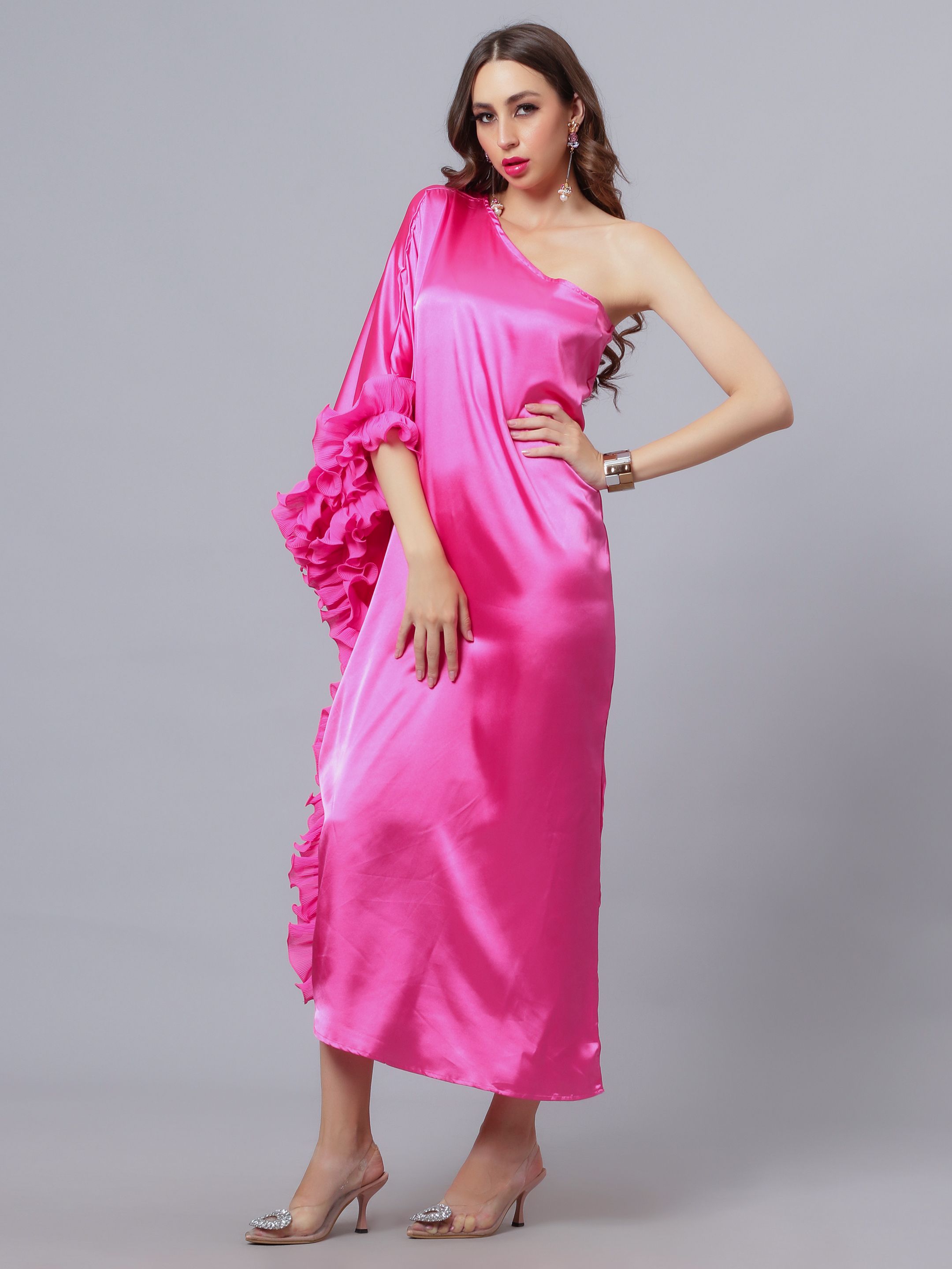 Ruffled Slip Dress