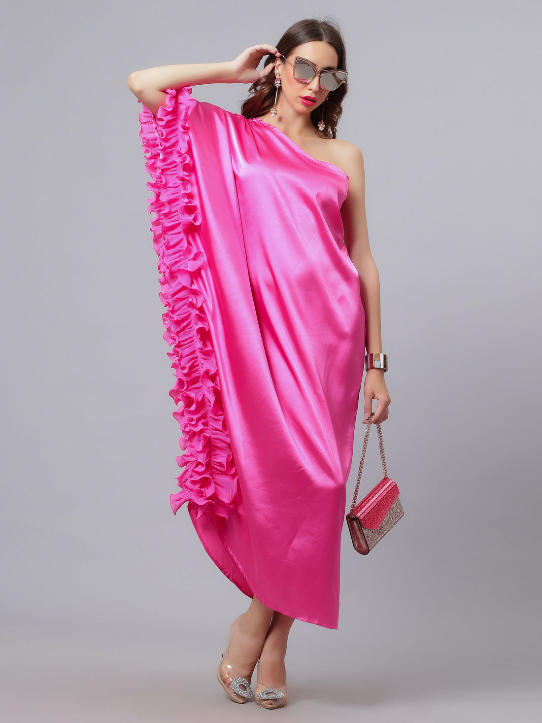Ruffled Slip Dress