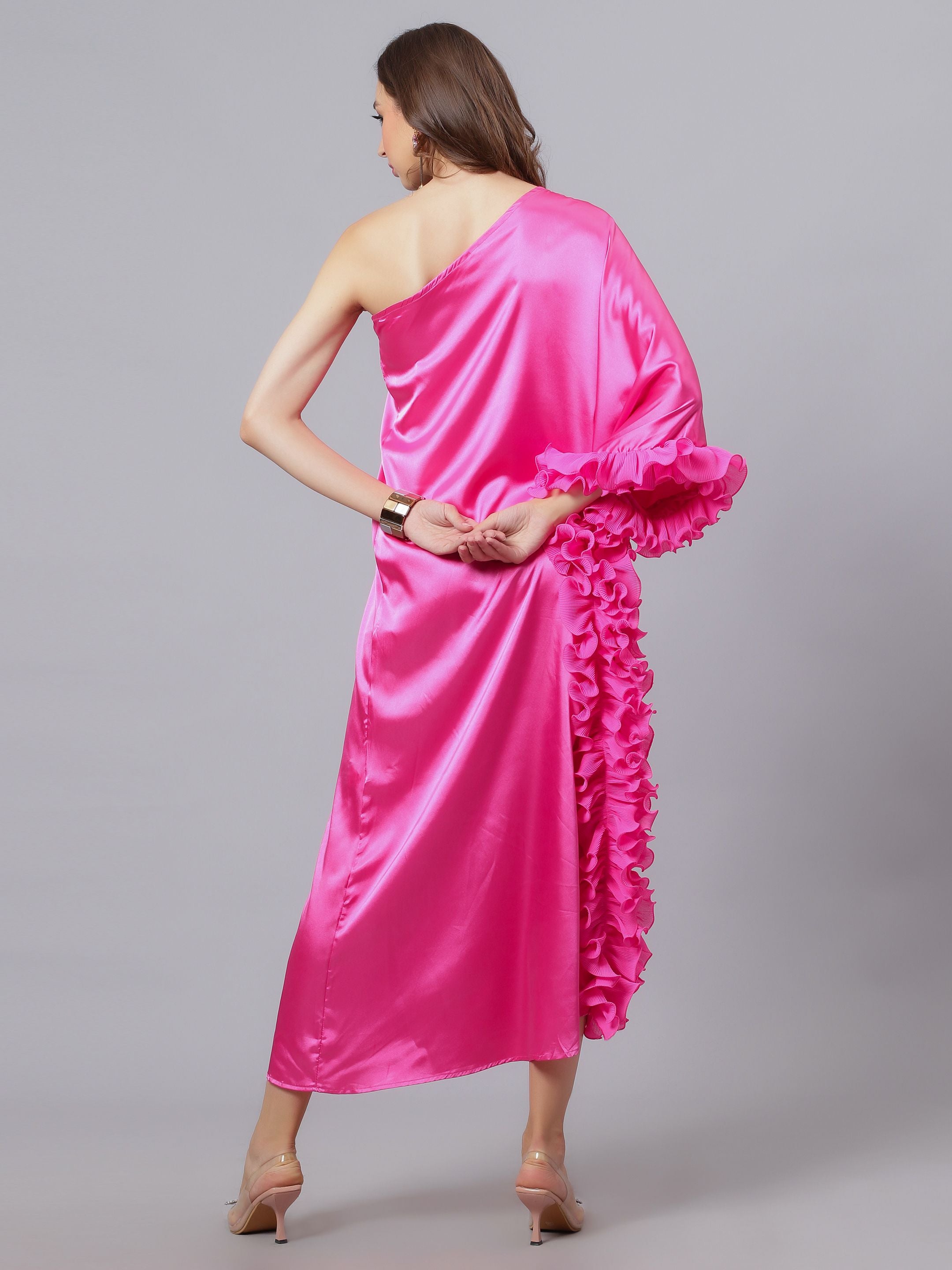 Ruffled Slip Dress