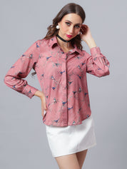 Printed Satin Shirt