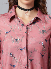 Printed Satin Shirt