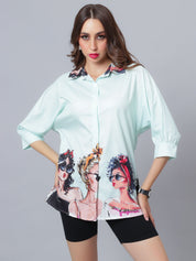 Fashionable Girls Printed Shirt