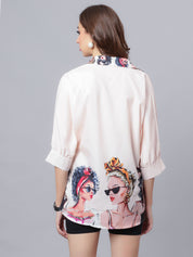 Fashionable Girls Printed Shirt