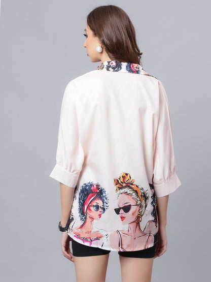 Fashionable Girls Printed Shirt