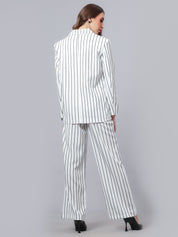 Striped Blazer Pant Set