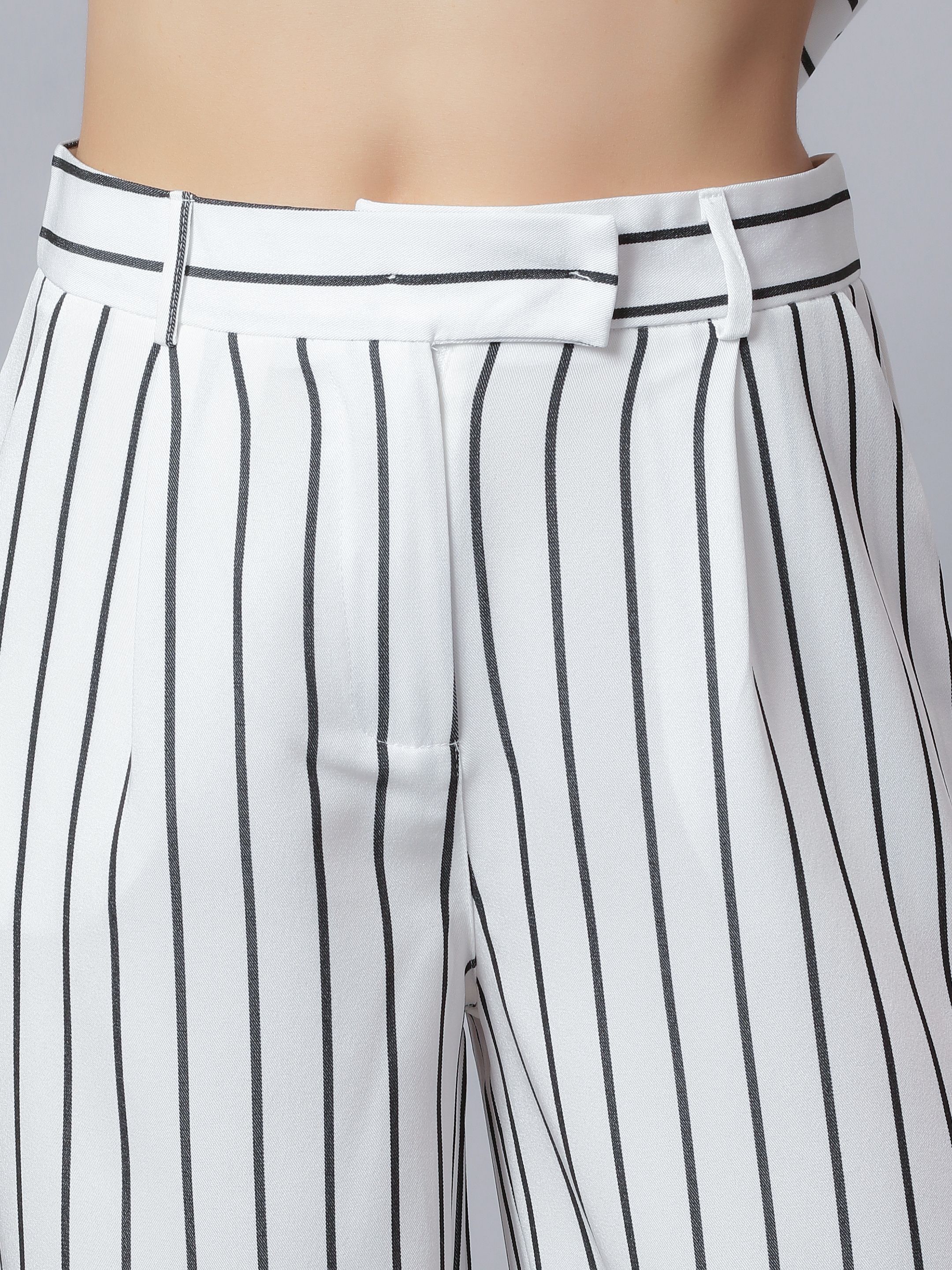 Striped Blazer Pant Set
