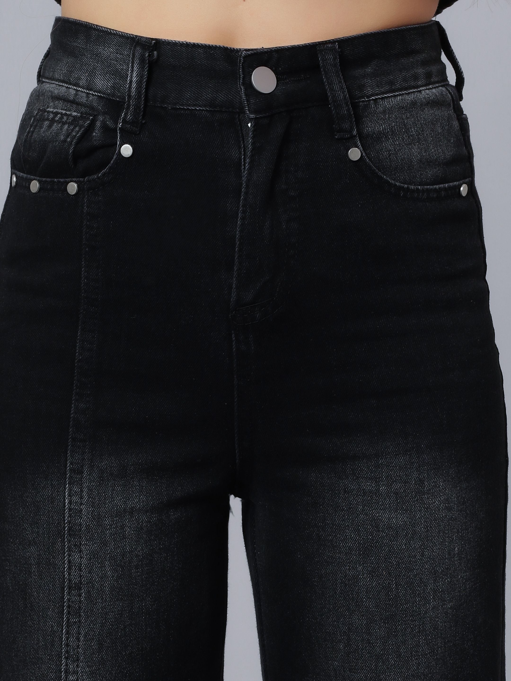 Denim Crop Pant Set